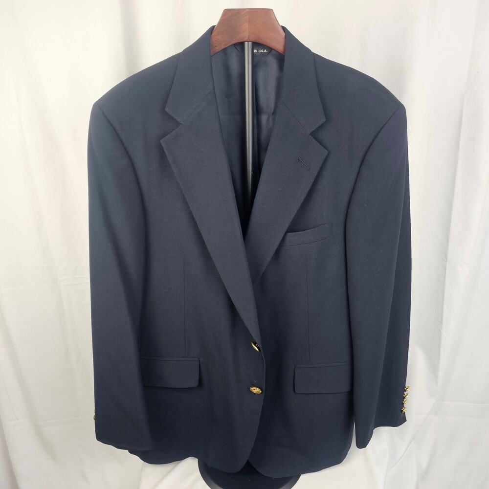 Vintage Y2K Polo University Club Blazer 42R Gold Buttons Union USA